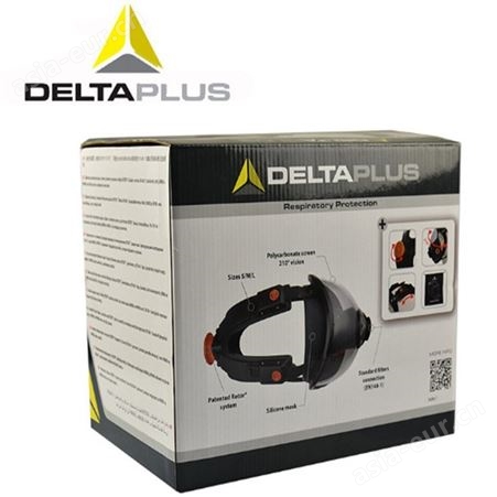 deltaplus/代尔塔105007 M9200硅胶材质防尘防有毒气体全面罩