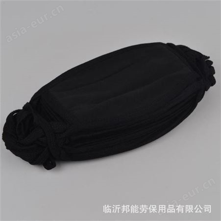 黑白棉布口罩 劳保黑色布口罩 卫生保暖打磨打磨防护批发工厂口罩