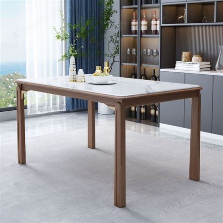 搏德森新中式家具白蜡木实木餐桌椅组合批发厂家