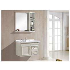 百和美健康浴室柜组合 白色防滑铝合金板卫浴柜 组合款浴室柜 报价低